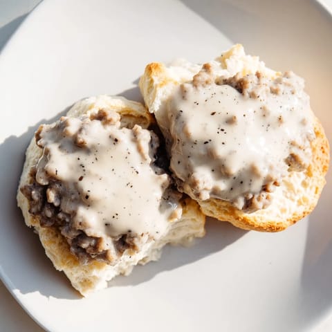 Flaky Buttery Sausage Biscuits