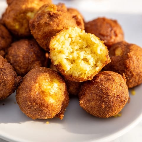 Golden Crispy Cornmeal Balls