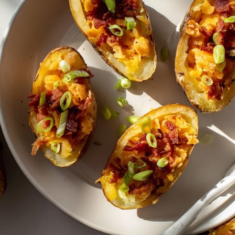 Crispy Cheddar Bacon Potato