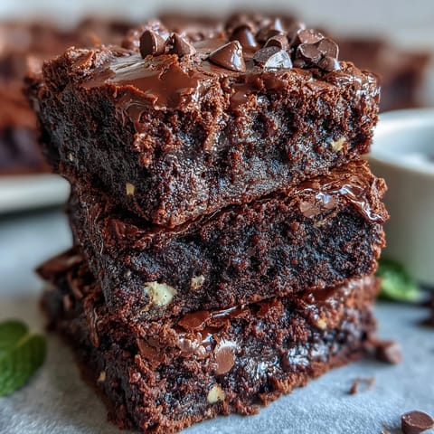 St Patricks Mint Chocolate Brownies
