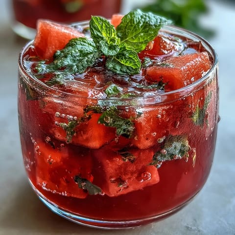Watermelon Mint Lemonade Drink