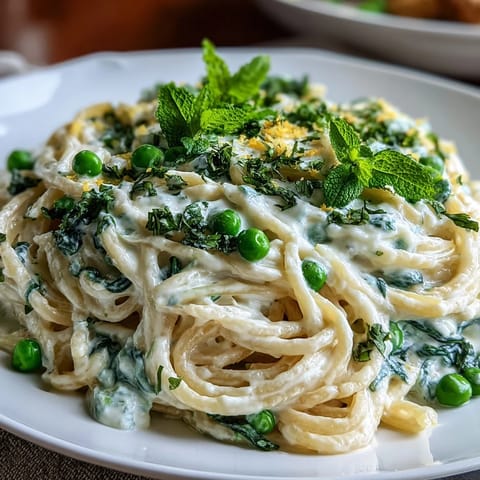 Bright lemon ricotta pasta with fresh peas and mint, ready in twenty-five minutes.